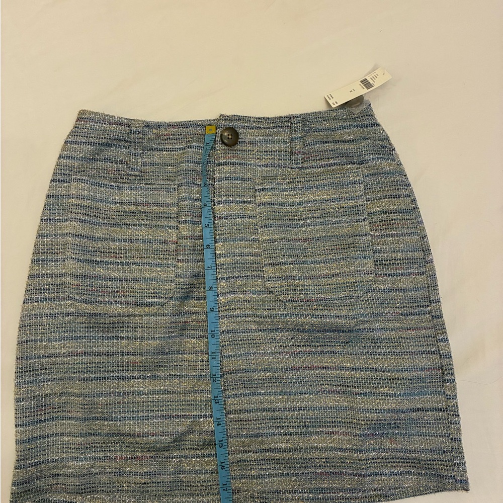 Blue Tweed Women's Skirt